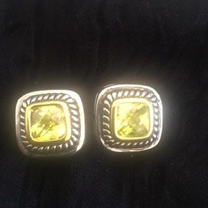 Yurman-like peridot earrings